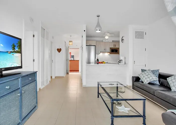 Floor, Sea View, Huge Terrace, Heated Pool, Garage Lejlighed Los Cristianos (Tenerife)